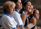 TWK7040 Volleyball-DOR-Coach1 copy  Dorman High School Volleyball Head Coach Paula Kirkland, left, watches her team on the court, during volleyball action at Dorman High School in Spartanburg, SC, Thursday evening, 8-31-06.  Tim Kimzey/Staff Photographer Herald-Journal